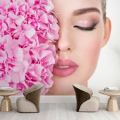 Makyaj Temalı Kadın Kuaför Duvar Kağıdı Baskı thumbnail 4