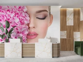 Makyaj Temalı Kadın Kuaför Duvar Kağıdı Baskı thumbnail 3