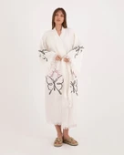 Bornoz ,Plaj Kıyafeti,Kimono , Kaftan ,Sabahlık & kelebek Zerafeti - 7
