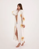 Bornoz ,Plaj Kıyafeti,Kimono , Kaftan ,Sabahlık &   Krizantem Nazar Göz - 4