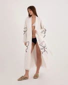 Bornoz ,Plaj Kıyafeti,Kimono , Kaftan ,Sabahlık & kelebek Zerafeti - 9