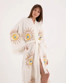 Bornoz ,Plaj Kıyafeti,Kimono , Kaftan ,Sabahlık  & İpek Kirpik Çekiciliği - 2