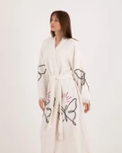 Bornoz ,Plaj Kıyafeti,Kimono , Kaftan ,Sabahlık & kelebek Zerafeti - 3