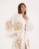 Bornoz ,Plaj Kıyafeti,Kimono , Kaftan ,Sabahlık  & İpek Kirpik Çekiciliği - 1