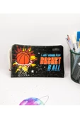 Basketbol Topu Desenli Kalem Kutusu Yıkanabilir Bez Kalemlik - 1