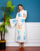 Bornoz ,Plaj Kıyafeti,Kimono , Kaftan ,Sabahlık &   Büyük Renkli Gözler - 5