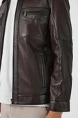 Adrian Kahverengi Deri Mont - 7