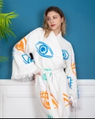 Bornoz ,Plaj Kıyafeti,Kimono , Kaftan ,Sabahlık &   Büyük Renkli Gözler - 3