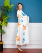 Bornoz ,Plaj Kıyafeti,Kimono , Kaftan ,Sabahlık &   Büyük Renkli Gözler - 9