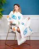 Bornoz ,Plaj Kıyafeti,Kimono , Kaftan ,Sabahlık &   Büyük Renkli Gözler - 10