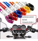 Motosiklet Gidon Barı Ayarlanabilir Dengeleyici Ara Bar Gri Renk 22 Mm Gİdon -Arasmoto - 3