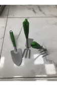 Kupa 3'lü Bahçe Seti Tırmık Çapa Kürek Mini Bahçe Seti - 2