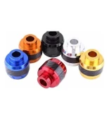 Motosiklet ,Scooter Ön Teker Koruma Takozu Karbon Detaylı Lacivert Renk 16 MM Millere Uygun-Arasmoto - 5