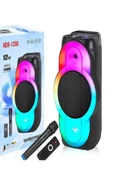 ULTRATEKNO NDR-128A Full RGB Panel 12 inç 40 WATT Taşınabilir Büyük Boy Bluetooth Mikrofonlu Hoparlör - 2