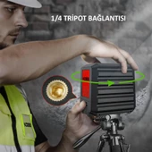 Kobb Kbl90g 30 Metre Profesyonel Yatay Ve Dikey Otomatik Hizalamalı Yeşil Çapraz Çizgi Lazer Distomat thumbnail 6