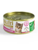 Nutri Feline 85Gr Yavru Tavuk Etli Ton Balıklı Tahılsız 1Adet Kitten Yaş Kedi Maması - 1