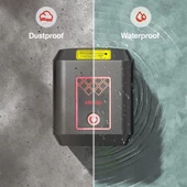 Kobb Kbl90g 30 Metre Profesyonel Yatay Ve Dikey Otomatik Hizalamalı Yeşil Çapraz Çizgi Lazer Distomat thumbnail 7