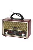 ULTRATEKNO Retro Nostaljik Radyo Bluetooth Hoparlör Usb Tf Aux Bt5.0 Versiyon Ut-156bt - 1