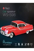 ULTRATEKNO Nostaljik Pontiac Araba 1955 Model Bluetooth Hoparlör Fm Radyo USB Tf Aux Destekli Speaker - 2
