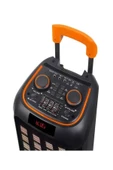 ULTRATEKNO Taşınabilir Büyük Boy RGB Bluetooth Kablosuz Mikrofonlu Parti Hoparlör Karaoke Set - 3
