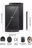 ULTRATEKNO 12" Büyük Boy Dijital Yazı Tahtası Grafik Çizim Tableti 12 Inç Lcd Çocuk Tablet - 2