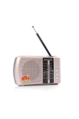 Knstar Bluetoothlu Fm Radyo Usb Tf Kart Şarjlı Cep Radyosu Icf8bt - Altın - 3