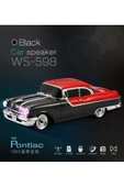 ULTRATEKNO Nostaljik Pontiac Araba 1955 Model Bluetooth Hoparlör Fm Radyo USB Tf Aux Destekli Speaker - 2