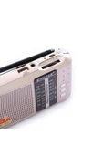 Knstar Bluetoothlu Fm Radyo Usb Tf Kart Şarjlı Cep Radyosu Icf8bt - Altın - 5