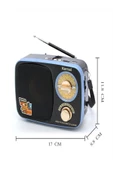 Kemai Md-308bt Bluetooth Retro Radyo 17 Cm - 4