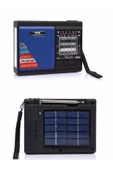 NNS Deprem Çantasına Uygun Taşınabilir Solar Radyo Bt Usb Tf Aux Destekli El Fenerli Acil Durum Radyosu - 1