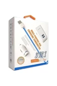 ULTRATEKNO Apple 3in1 Araç Şarjı + Duvar Şarjı + Iphone Şarj Kablosu - 5