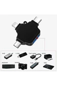 ULTRATEKNO Iphone Type-c Micro Usb 3in1 Usb 3.0 Dişi Mouse Flash Otg Adaptör 3in1 Otg - 8