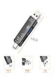 ULTRATEKNO Tablet ve Telefon Uyumlu Micro SD Hafıza Kartı ve USB Flash Bellek , Klavye , Mouse OTG Çevirici - 4