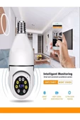 BAYINDIRELEKTRONİK 360 Ptz Ip Kamera Gece Görüş Kablosuz Bebek Güvenlik Akıllı Ampul Wifi Kamera E27 Duy Tip - 8