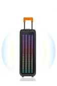 ULTRATEKNO Taşınabilir Büyük Boy RGB Bluetooth Kablosuz Mikrofonlu Parti Hoparlör Karaoke Set - 7