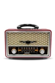 ULTRATEKNO Retro Nostaljik Radyo Bluetooth Hoparlör Usb Tf Aux Bt5.0 Versiyon Ut-156bt - 3