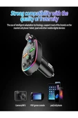ULTRATEKNO Bluetooth 5.0 FM Transmitter Çift USB 3.1A PD Hızlı Şarj Destekli Mikrofonlu Modülatör - 6