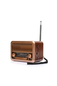 NNS Taşınabilir Nostaljik Radyo Bluetooth Tf Kart Usb Destekli Mp3 Çalar Hoparlör Ns-3315bt - 2