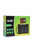 NNS Deprem Çantasına Uygun Taşınabilir Solar Radyo Bt Usb Tf Aux Destekli El Fenerli Acil Durum Radyosu - 4