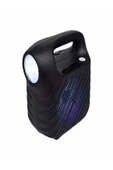 ULTRATEKNO Işıklı 4" Taşınabilir Bluetooth Hoparlör El Fenerli Fm Radyo Usb/tf/aux Destekli Speaker - 1