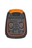 ULTRATEKNO Taşınabilir Büyük Boy RGB Bluetooth Kablosuz Mikrofonlu Parti Hoparlör Karaoke Set - 2