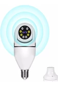 BAYINDIRELEKTRONİK 360 Ptz Ip Kamera Gece Görüş Kablosuz Bebek Güvenlik Akıllı Ampul Wifi Kamera E27 Duy Tip - 3