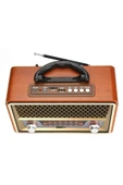 ULTRATEKNO Nostaljik Görünümlü Ahşap Radyo Bluetooth Hoparlör Fm Usb Tf Bt5.0 Ut-157bt - 4