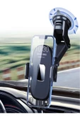 ULTRATEKNO CAR-553 Ekstra Güçlü Uzayabilen Araba Telefon Tutucu Ayarlanabilir Cam ve Torpido için Tutucu - 5