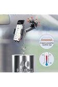 ULTRATEKNO Att-39 Uyumlu Otomatik Klipsli Araba Telefon Tutacağı Vakumlu Yüksek Kalite Telefon Tutucu - 3