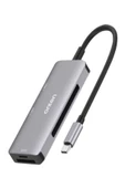 ULTRATEKNO OTN-91182 Type C Girişli USB-C Çoklu Kart Okuyucu MacBook Tablet PC Uyumlu Card Reader - 7