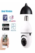 BAYINDIRELEKTRONİK 360 Ptz Ip Kamera Gece Görüş Kablosuz Bebek Güvenlik Akıllı Ampul Wifi Kamera E27 Duy Tip - 2