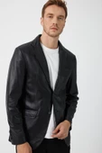 Lopes Siyah Erkek Deri Ceket - 4