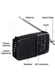 Knstar Taşınabilir Cep Radyosu  K-258 - 4