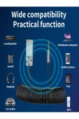ULTRATEKNO Usb Wireless Bluetooth Araç Kiti Hifi Stereo Ses Alıcısı Aux 3.5mm Jack Adaptörü Bluetooth 5.0 - 6